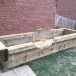 GARRY'S LIQUID REFRESHMENT HELPS SUCCESSFUL RAISED BED PROJECT WITH NEW PINE RAILWAY SLEEPERS