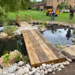 THE SIMPLEST OF BRIDGES USING JUST FOUR NEW OAK RAILWAY SLEEPERS