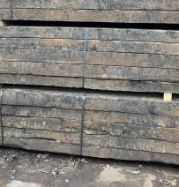 Extra long 3.3m-3.6m PACK of used oak railway sleepers & bridge timbers
