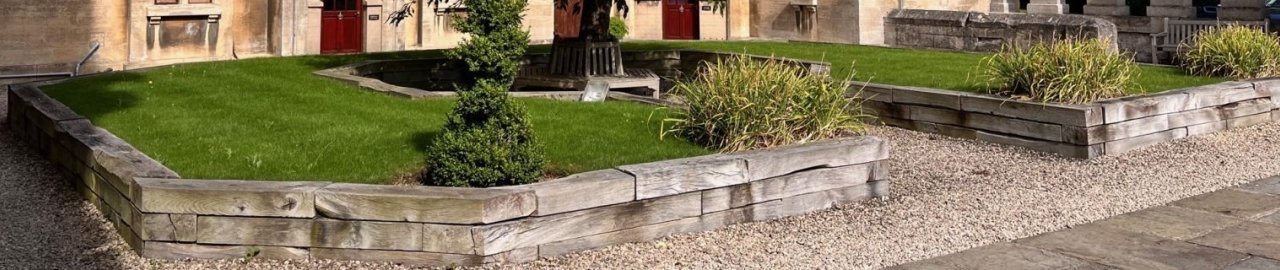 OUR choice of railway sleeper LANDSCAPERS