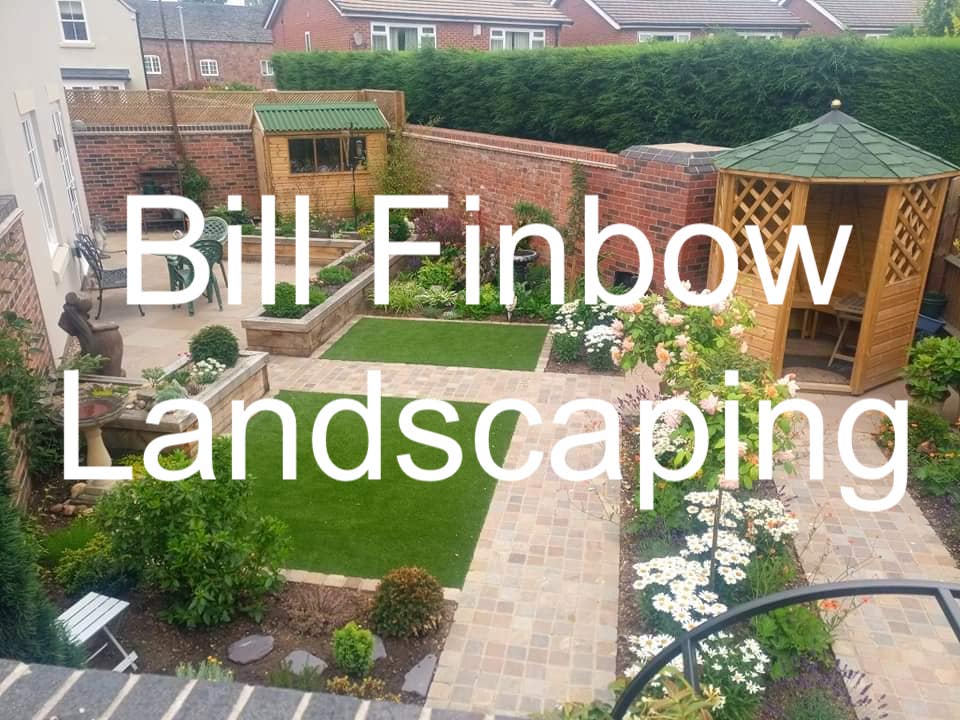 Bill Finbow landscaping with railway sleepers in Leicestershire. Railwaysleepers.com