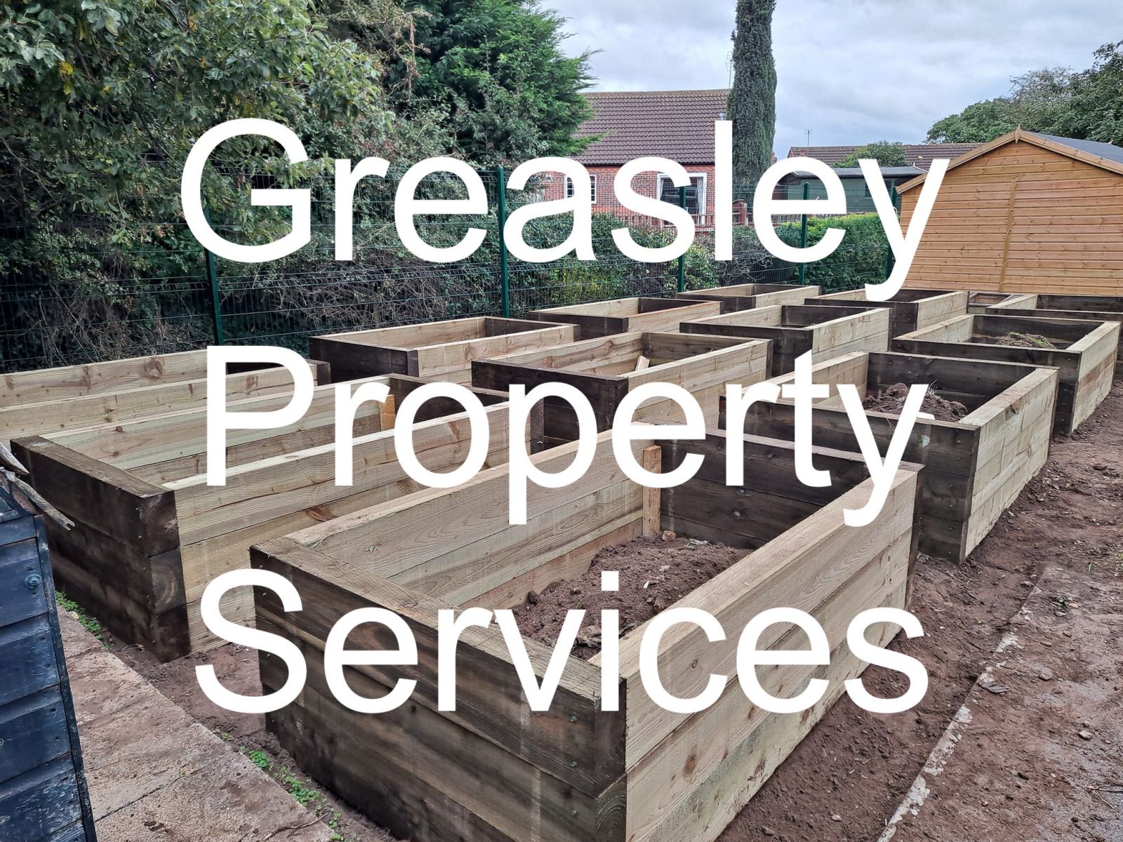 Greasley Property Services projects with railway sleepers in the Vale of Belvoir. Railwaysleepers.com