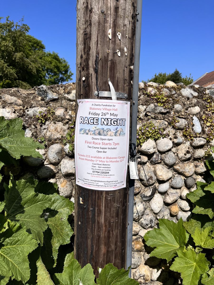 Village telegraph poles are often used as the notice board for the local community. Railwaysleepers.com