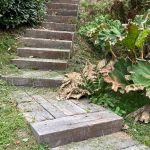 BEAUTIFUL JERSEY PARADISE HAS RAILWAY SLEEPER STEPS IN THEIR HUNDREDS!
