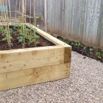 SIMPLE YET SUCH A PLEASURE. VEGETABLE BEDS MADE FROM NEW RAILWAY SLEEPERS. 