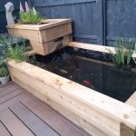 GARY'S RAISED FISHPOND (OR OUTSIDE BATH) from new pine railway sleepers