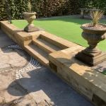 From wilderness to a thing of beauty. Graham's transformation with railway sleepers.