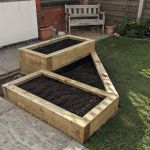 MALCOLM'S CORNER RAISED BEDS. A FIRST PROJECT WITH RAILWAY SLEEPERS.