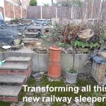 ASTONISHING TRANSFORMATION! Mike's landscaping with new pine railway sleepers