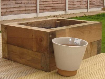 How to build a raised bed with railway sleepers