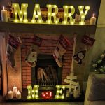 ROB POPS THE QUESTION IN FRONT OF HIS RAILWAY SLEEPER FIREPLACE!