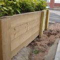 New pine railway sleepers are perfect for solid retaining walls. Railwaysleepers.com