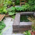 WATER FEATURES with railway sleepers